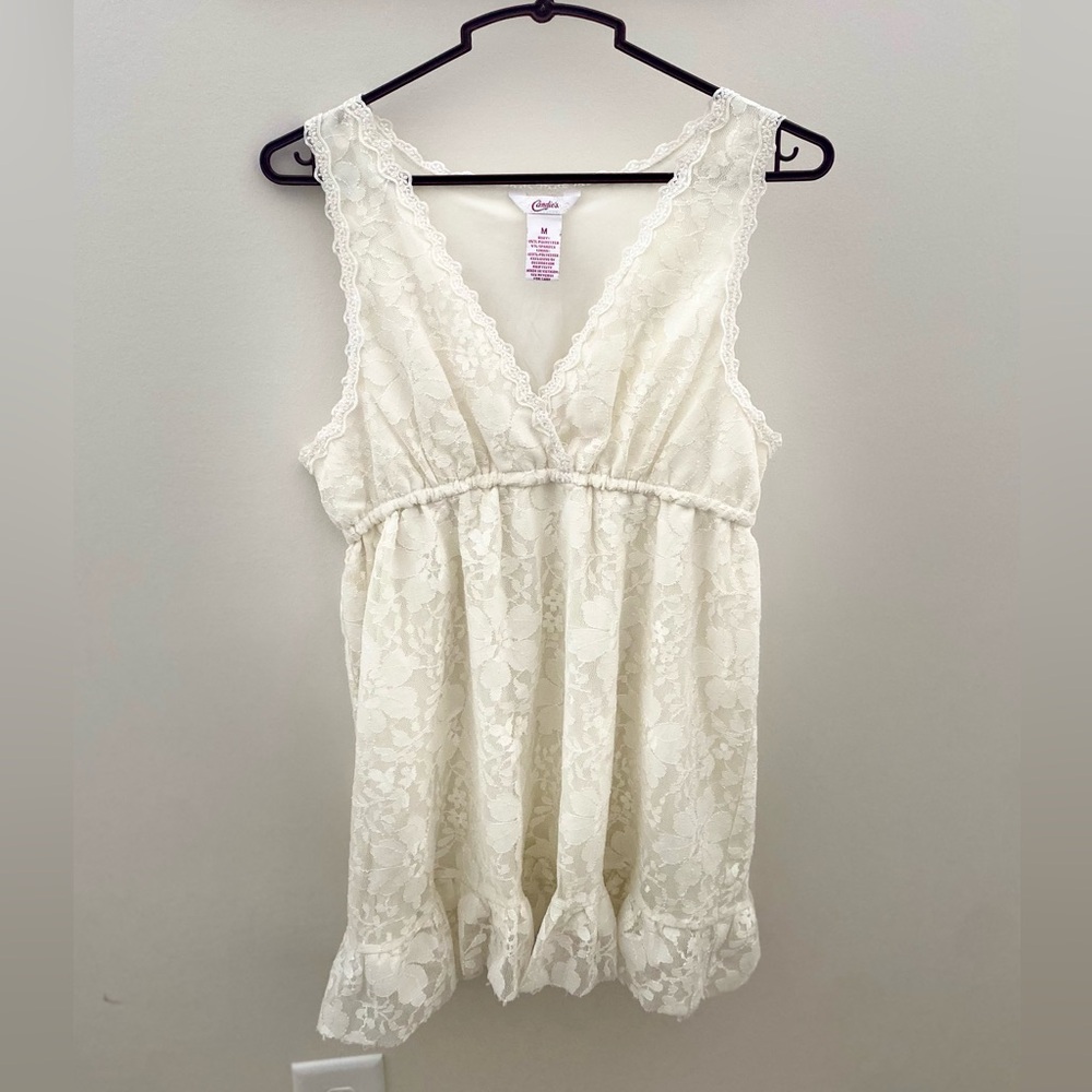 Candies Lace Maternity Babydoll Top